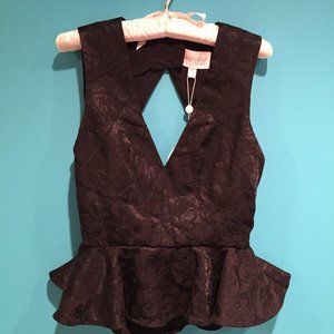 Keepsake The Label "Kiss The Sun" Womens top  -  Black, Size Small